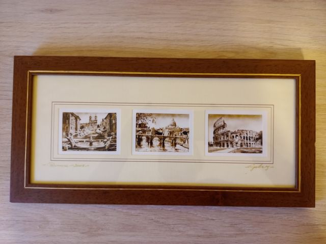 Cuadro 3 escenas de Roma