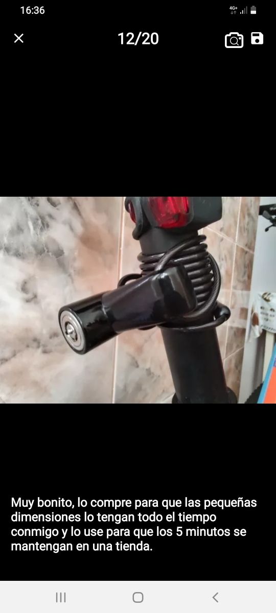 CANDADO , PITÓN BICICLETA , PATINETE antirrobo