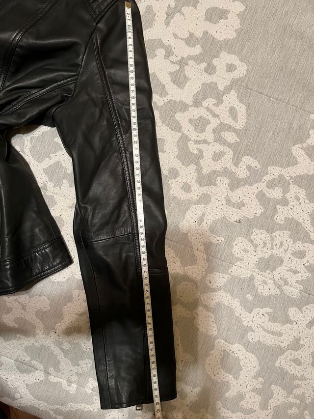 Cazadora cuero ovino 100%