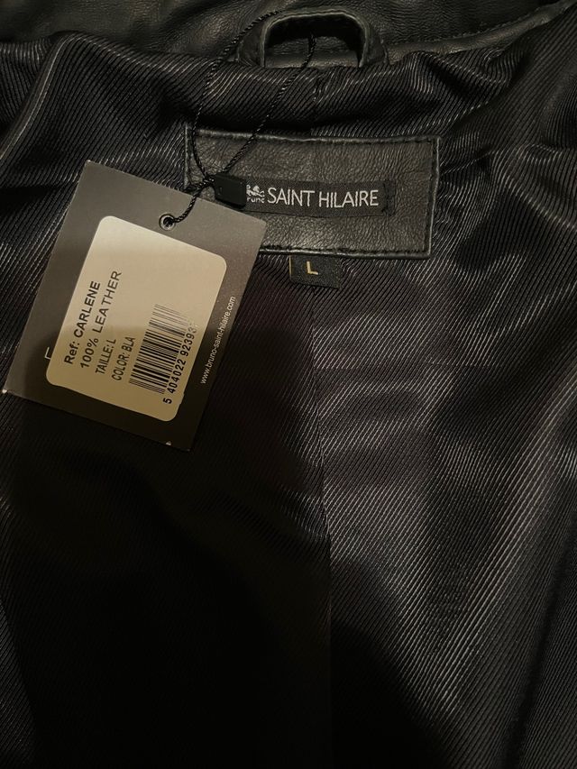 Cazadora cuero ovino 100%