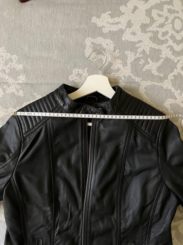 Cazadora cuero ovino 100%