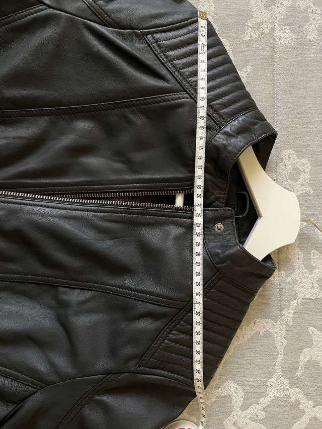 Cazadora cuero ovino 100%