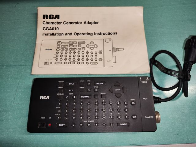 Generador de caracteres RCA CGA020
