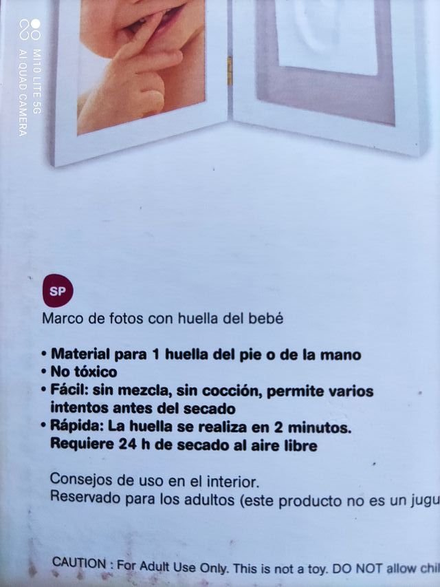 Pack de Marco y huella Recién Nacido