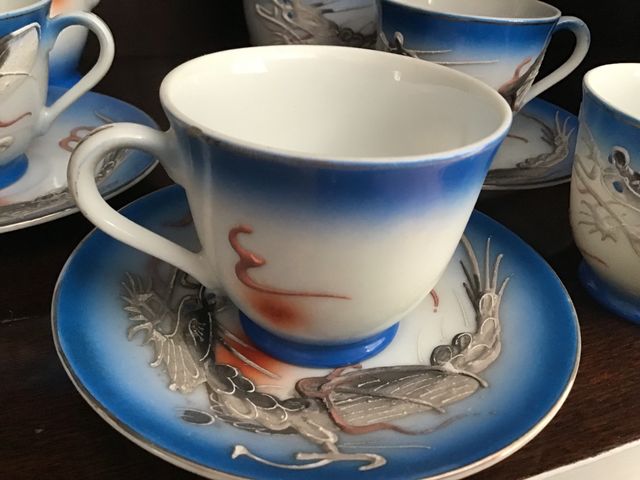 Juego de café japonés.