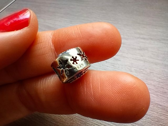 Charm Papa Noel chimenea plata de ley