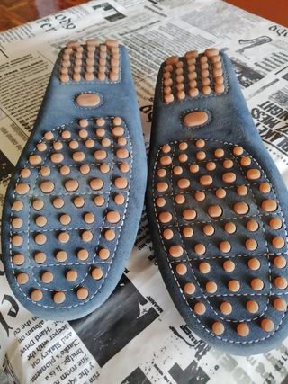 mocasines náuticos azul marino 