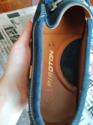 mocasines náuticos azul marino 