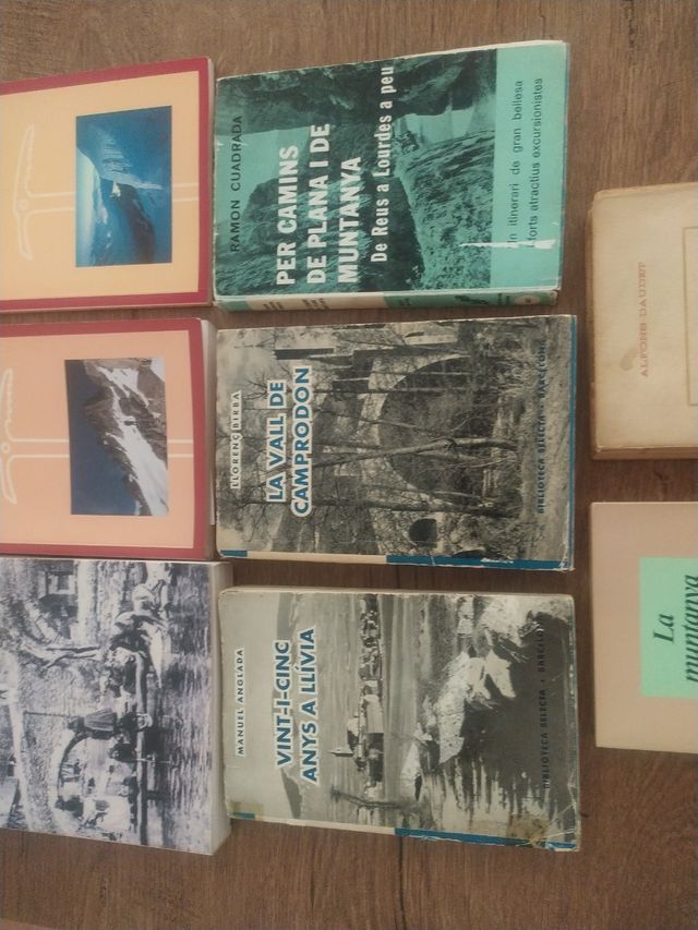 lote libros de montaña escritos en catalán