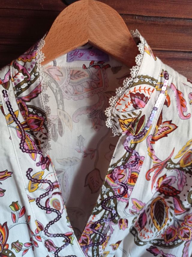 Blusa cruzada cachemir