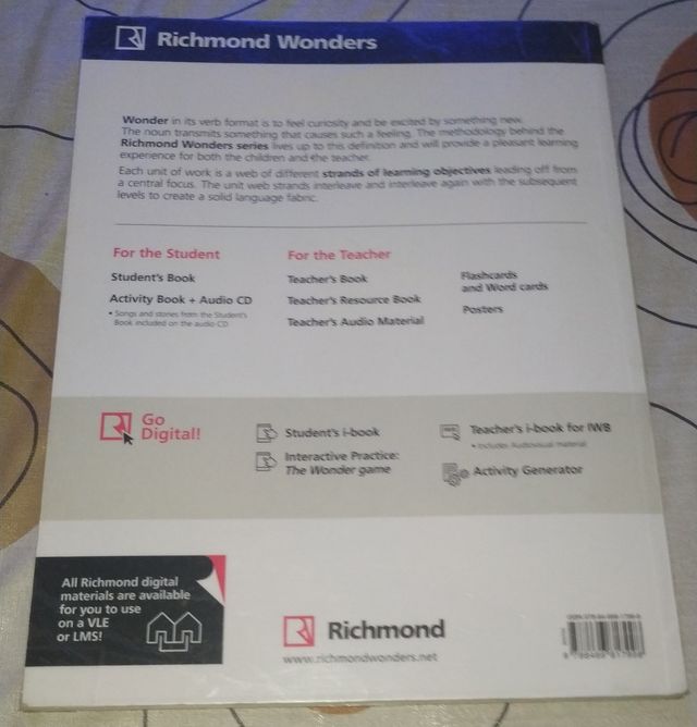 Libros Inglés 6° primaria. WONDER 6. Edit.Richmond