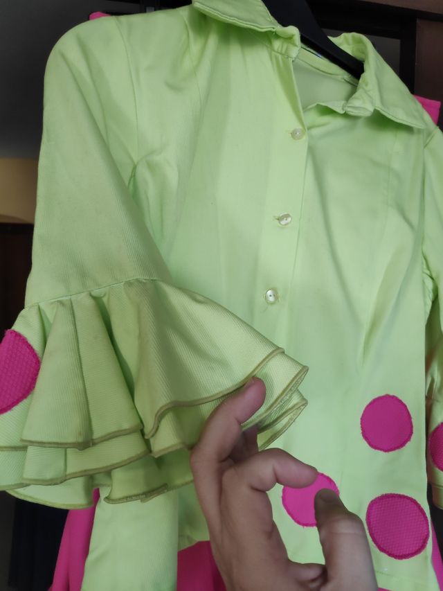 traje flamenca dos piezas talla 40