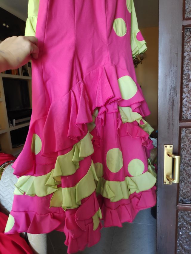 traje flamenca dos piezas talla 40