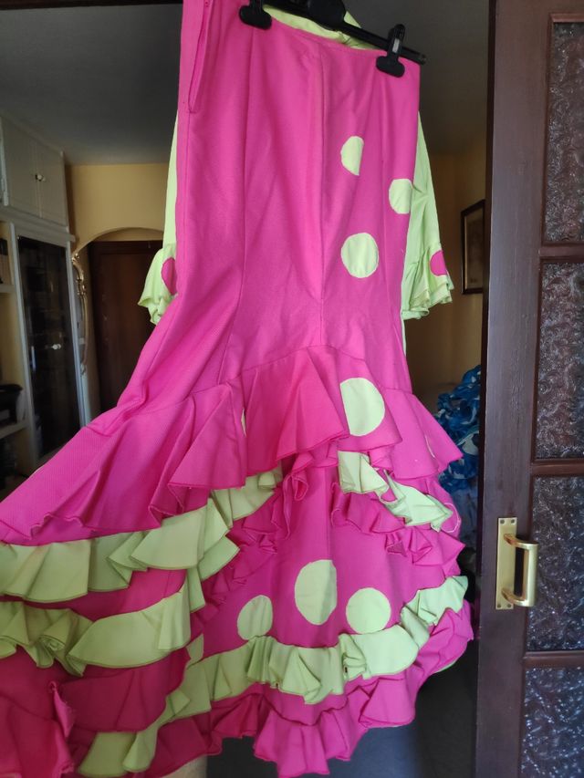 traje flamenca dos piezas talla 40