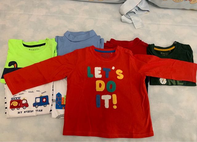 Lote camisetas manga larga. 2-3 años