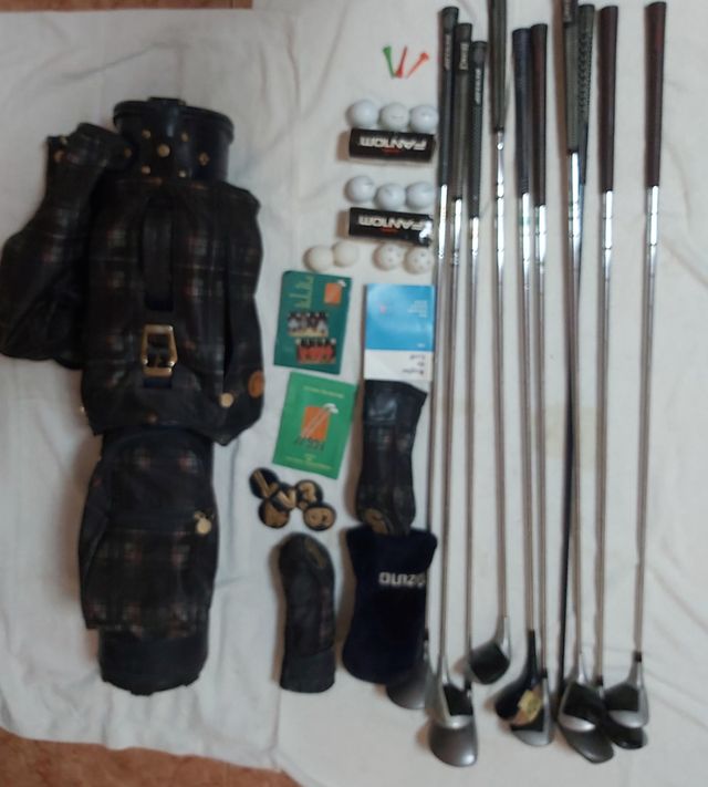pack palos de Golf antiguos de madera