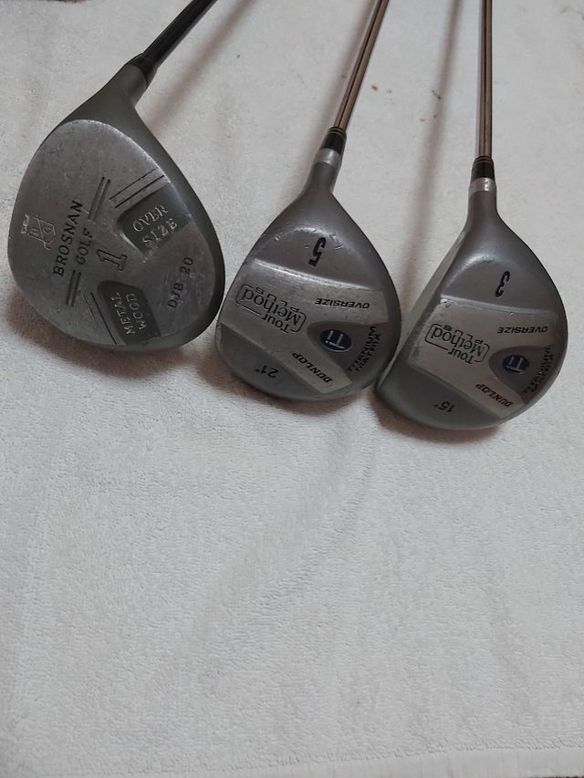 pack palos de Golf antiguos de madera