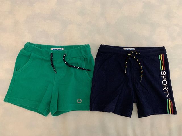 2 Pantalones cortos Mayoral 12 meses