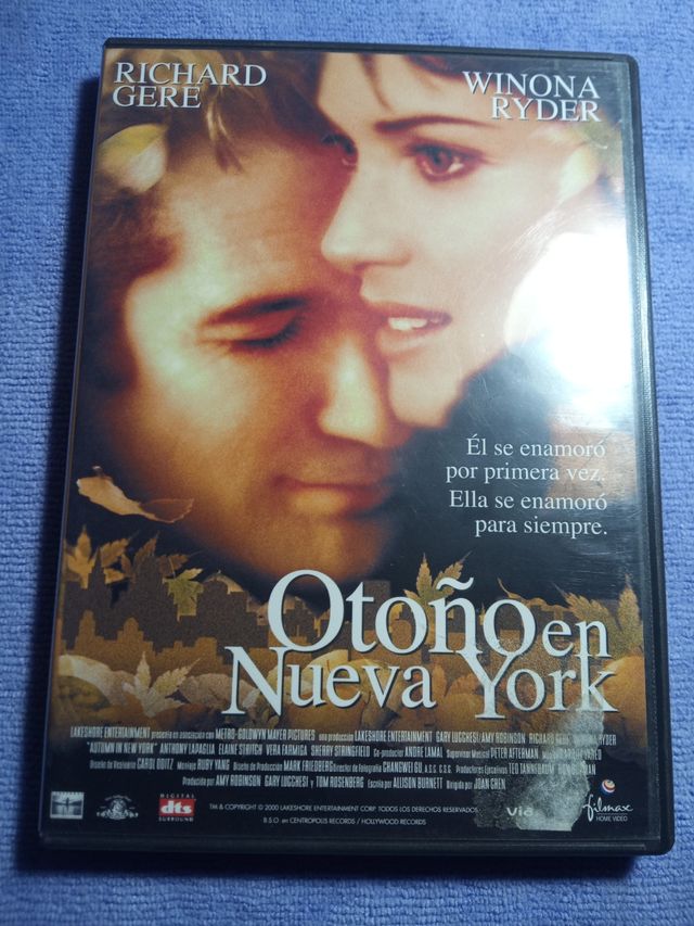 Película Dvd Otoño en Nueva York.