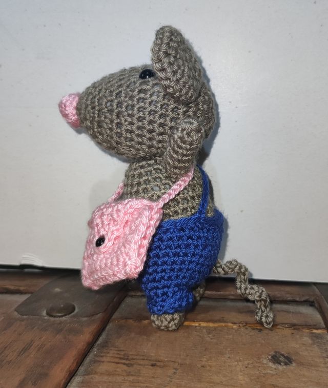 🐭🦷 Ratoncito Pérez guardadientes crochet