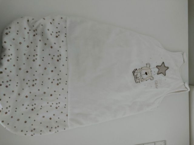 saco bebe 0a 6 meses unisex blanco