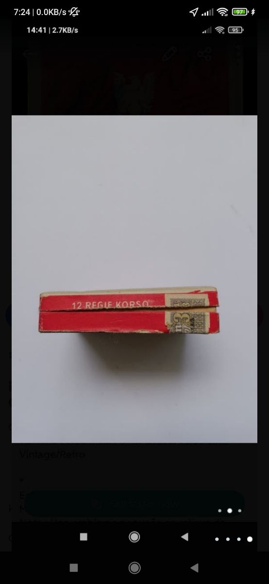 ¡COLECCIONISTAS! CAJA VACÍA CIGARRO KORSO REGIE