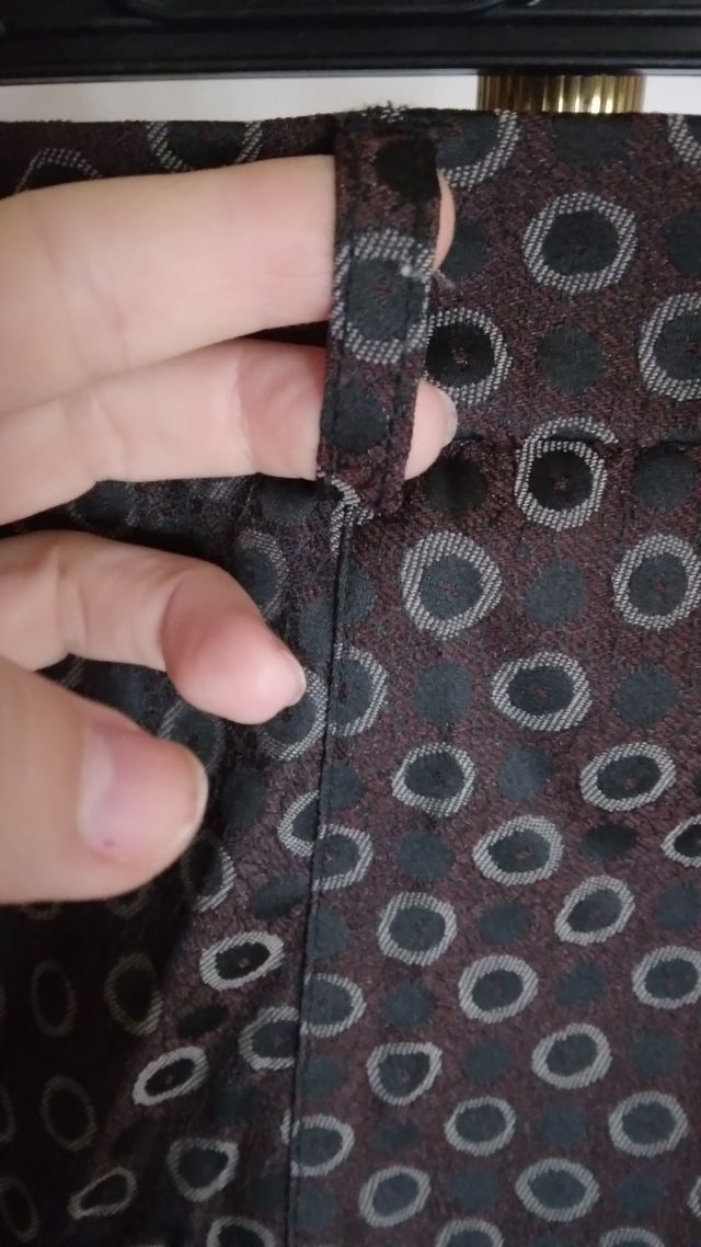 pantaloni  donna marroni e pois