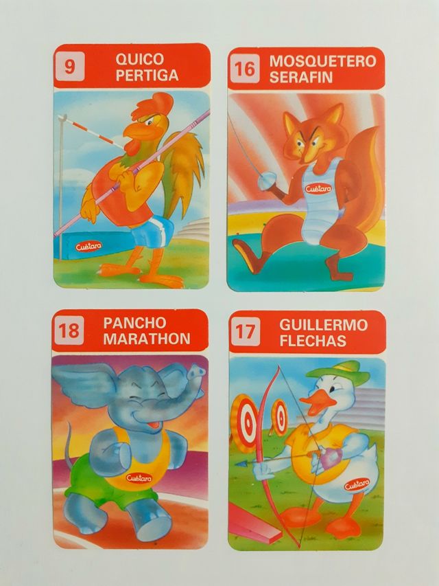 4 Pegatinas ZOOLIMPICOS CUÉTARA