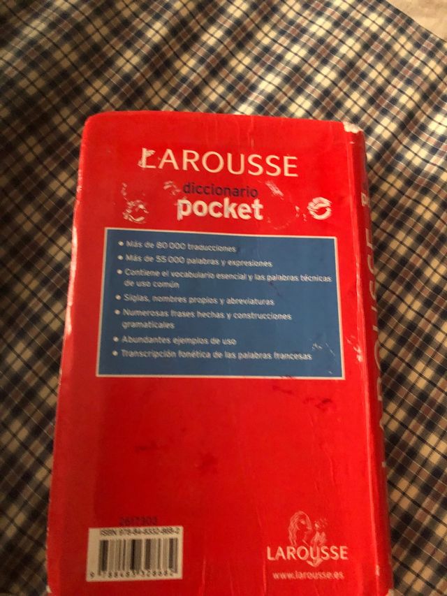 Diccionario pocket larousse francés 