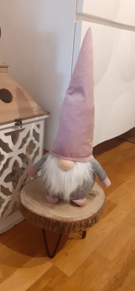 DUENDE NAVIDAD, ROSA 50 CM
