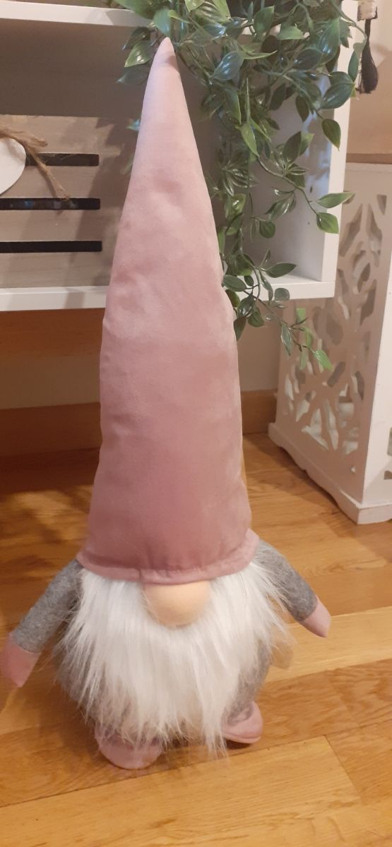 DUENDE NAVIDAD, ROSA 50 CM