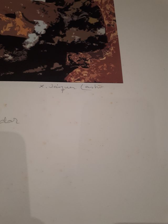 Trovador. Serigrafia de Vázquez Castro