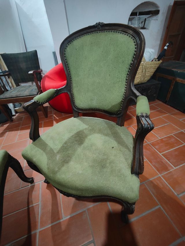 Sillon doble + 2 sillones antiguos