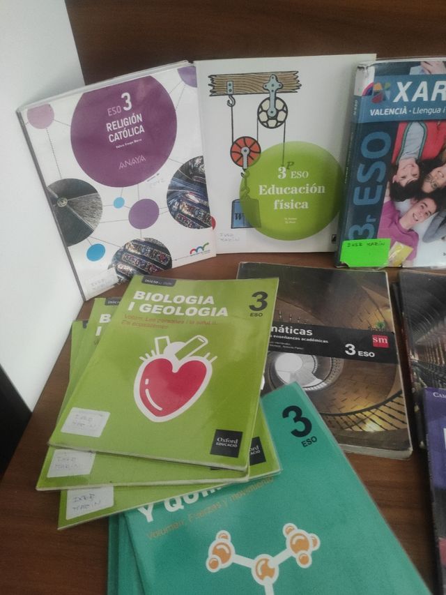 libros texto 3 Eso