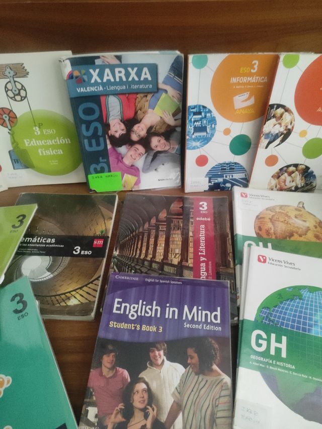 libros texto 3 Eso