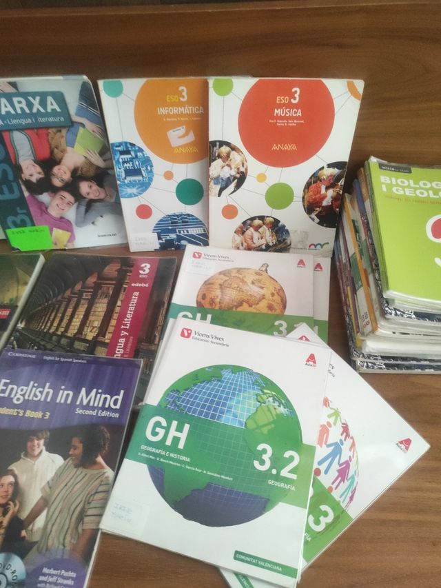 libros texto 3 Eso