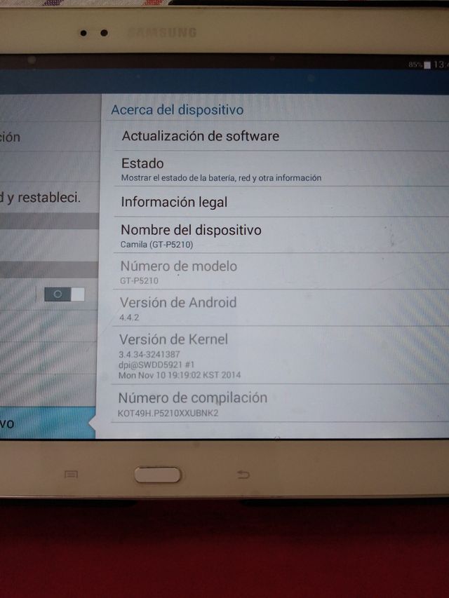 tablet tab  3 10.1 samsung con tv
