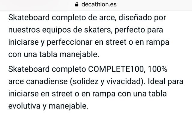 Skate madera de arce