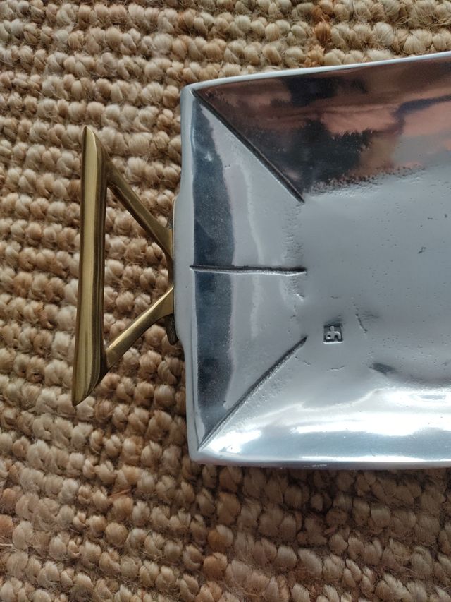 Bandeja  vaciabolsillobronce plata David Marshall