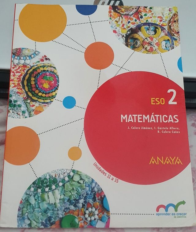 Libro Matemáticas Anaya 2°ESO Lecciones 11-15