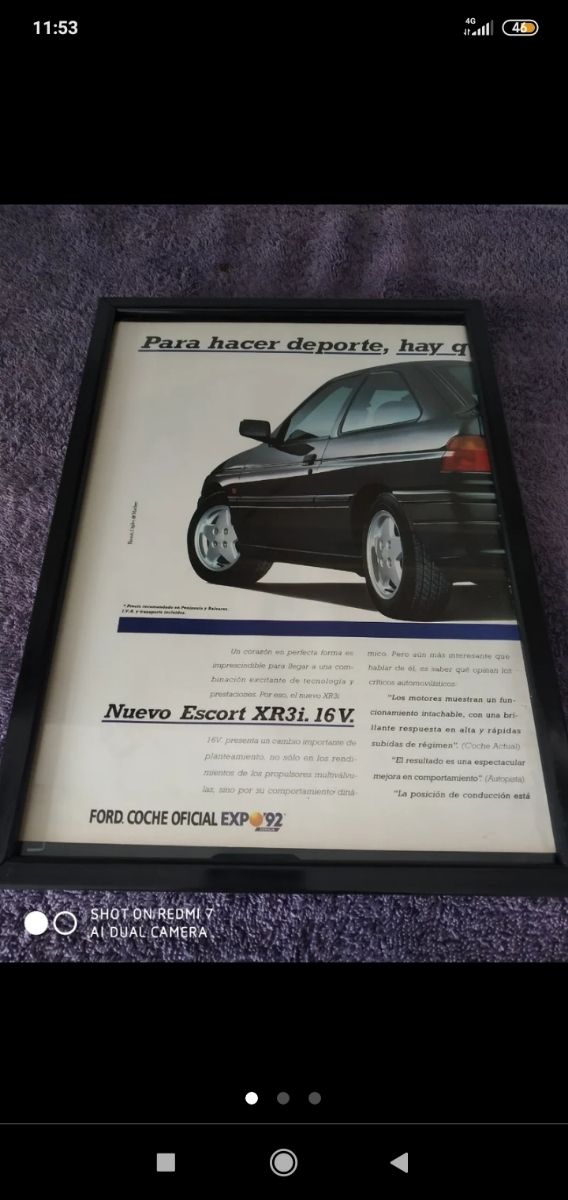 Ford Escort xr3 I cuadros