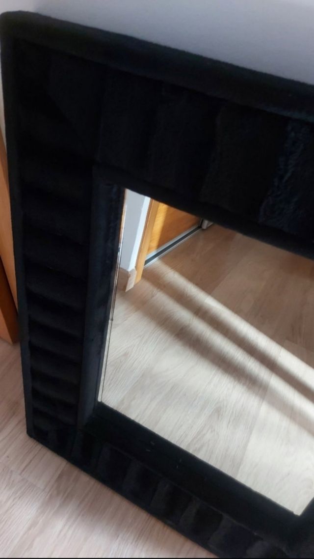 Espejo pared tercipelo