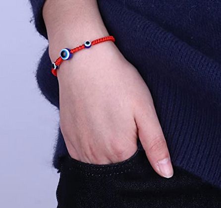 Pulsera Mal Ojo para Mujeres/Hombres -ROJA 7 NUDOS
