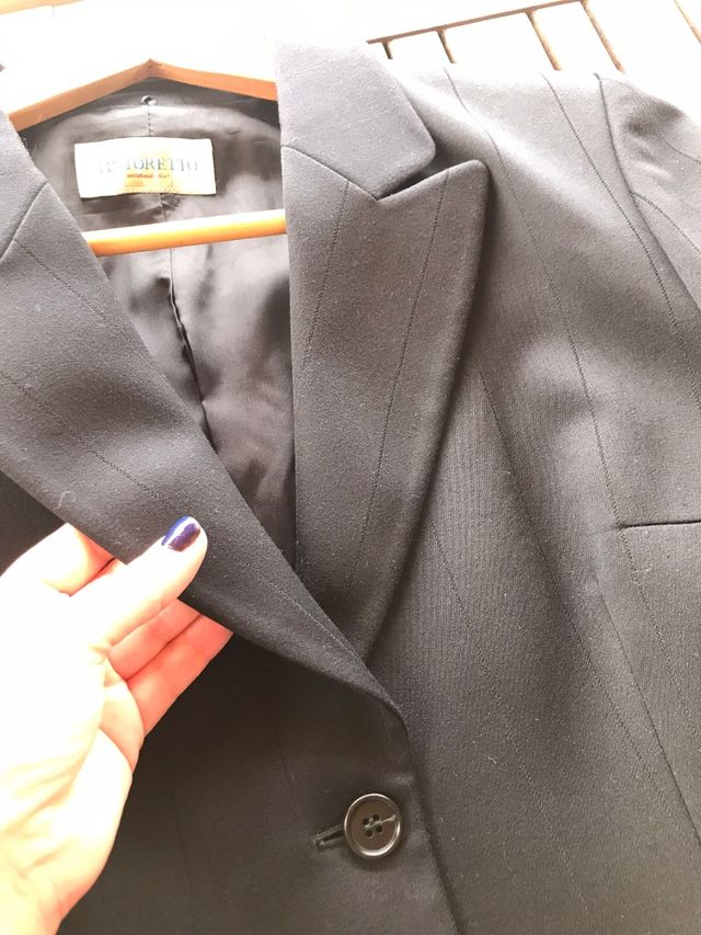 Chaqueta traje negro talla 40