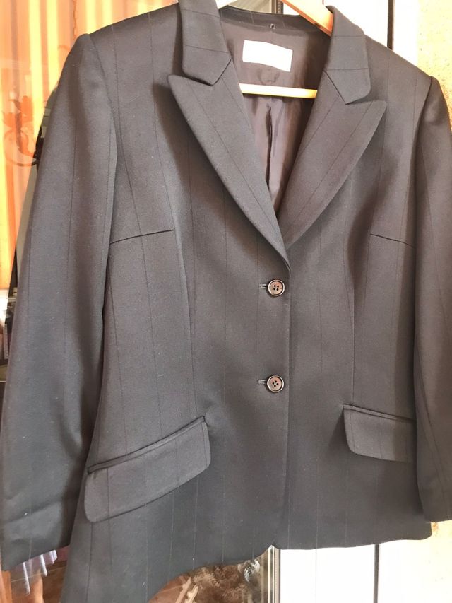 Chaqueta traje negro talla 40