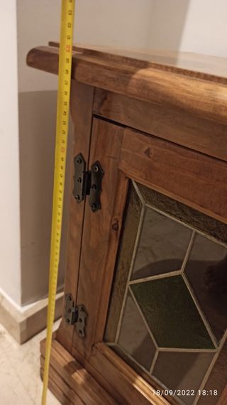 Mueble escalera para entrada, estilo mejicano