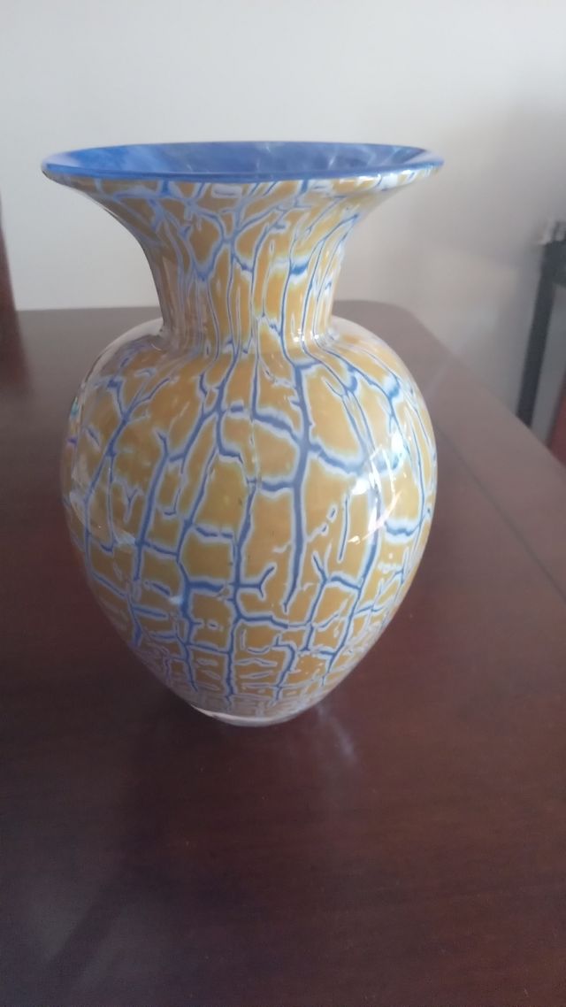 Jarròn de cristal hecho a mano