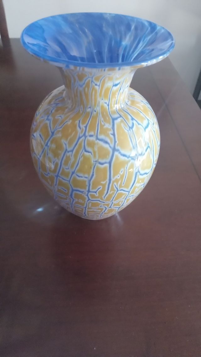 Jarròn de cristal hecho a mano