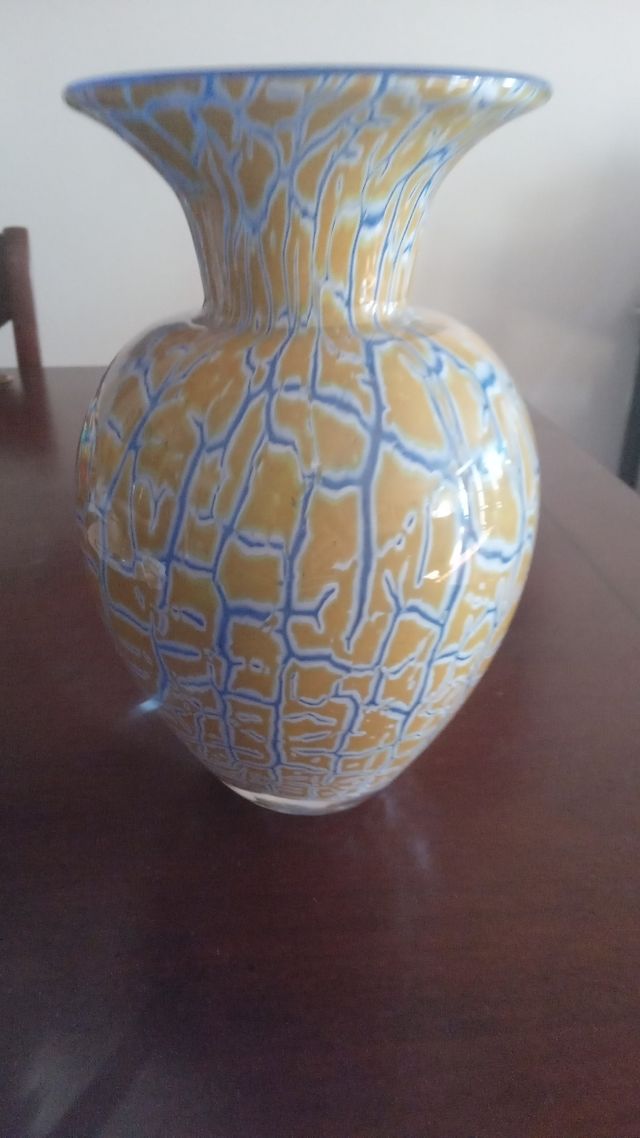 Jarròn de cristal hecho a mano