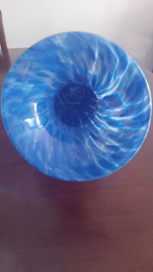 Jarròn de cristal hecho a mano